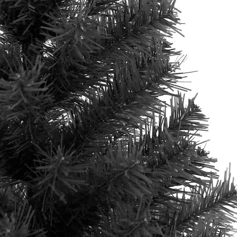 vidaXL Christmas Tree with 300 LEDs with Stand Black 70.9" PVC - 70.9