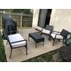 Cancun Outdoor 4-piece Wicker Chat Set with Cushions by Christopher Knight Home