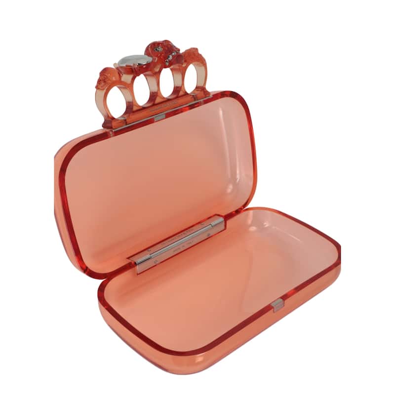 Alexander McQueen Skull Four-Ring Clutch