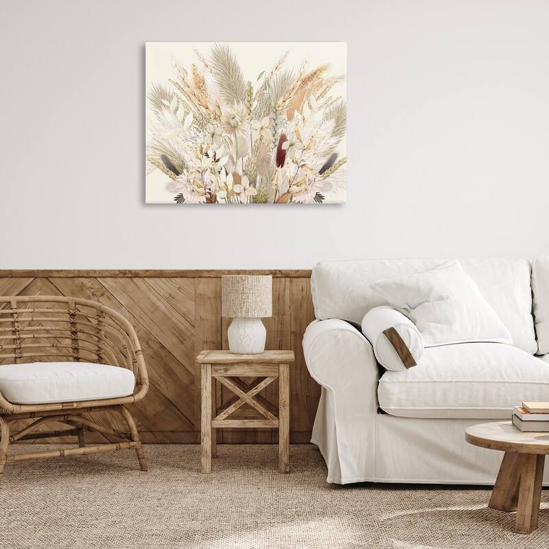 Stupell Natural Wheat & Country Herbs Canvas Wall Art Design By Val Rhodes