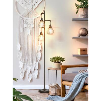 Brightech Teardrop LED Floor Lamp - Black