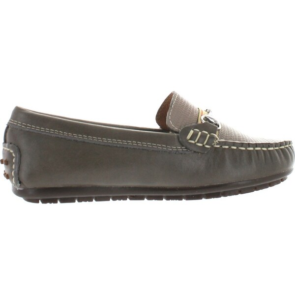 boys tan slip on shoes