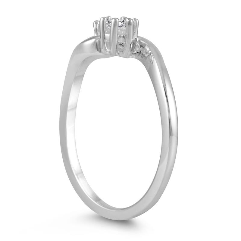 Marquee 1/4 Carat TW Two Stone Diamond Ring in 10K White Gold