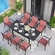 preview thumbnail 50 of 49, MAISON ARTS 7/9-Piece Patio Dining Set with Metal Rectangle Expandable Table and 6/8 Textilene Dining Chairs
