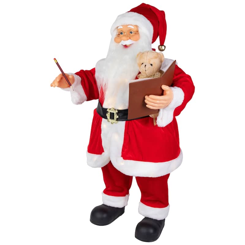 Lighted and Animated Musical Santa Claus Christmas Decoration - 32"