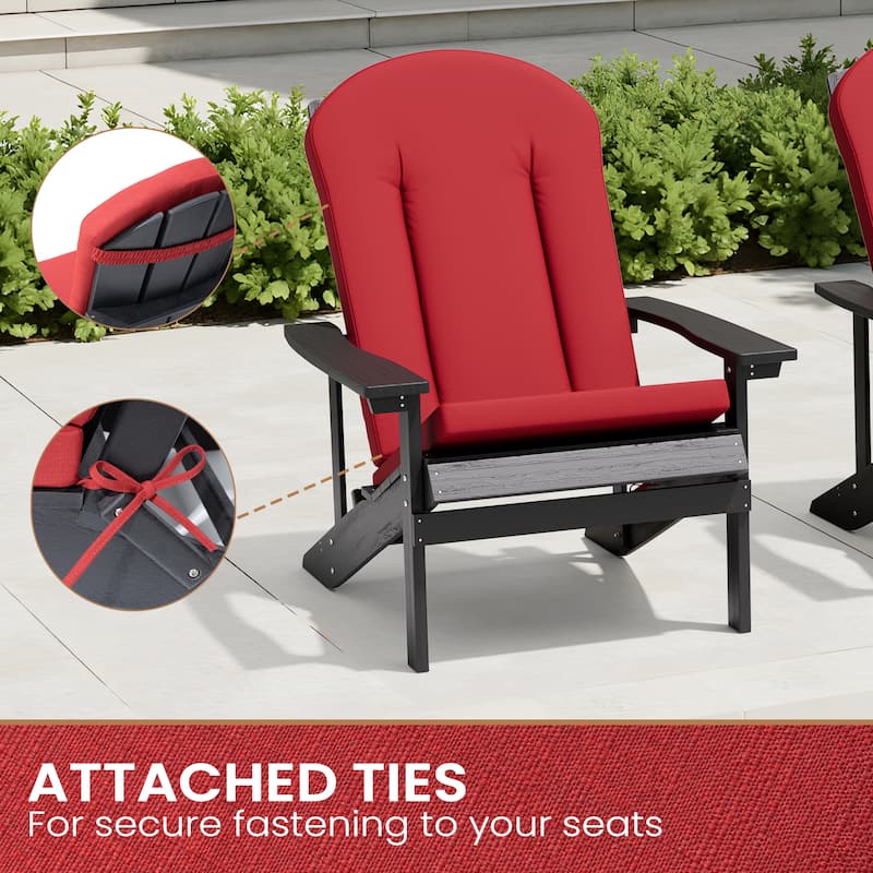 Pellebant Outdoor Adirondack Chairs Cushion High Back