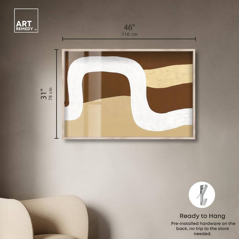 Minimal Wavy II Shadowbox by Art Remedy