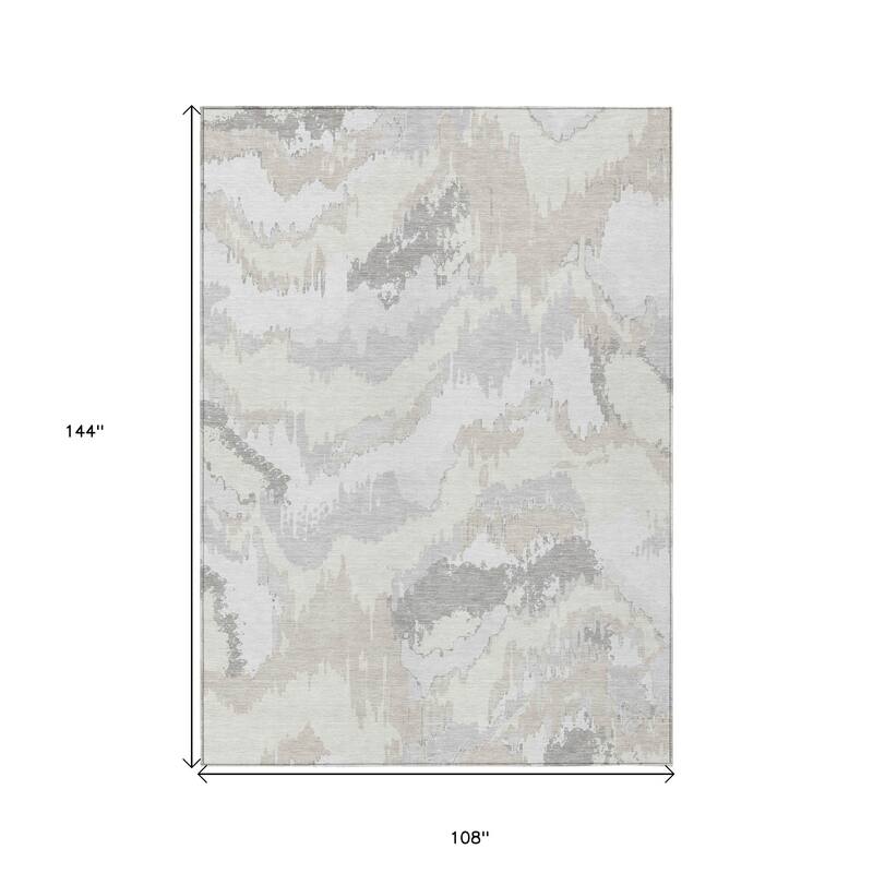 HomeRoots Abstract Transitional Rectangle Outdoor Rug