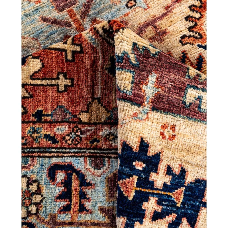 Serapi One-of-a-Kind Hand-Knotted Area Rug - Ivory - 4' 3" x 5' 11"