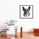preview thumbnail 14 of 13, iCanvas "Black Frenchie" by EdsWatercolours Framed