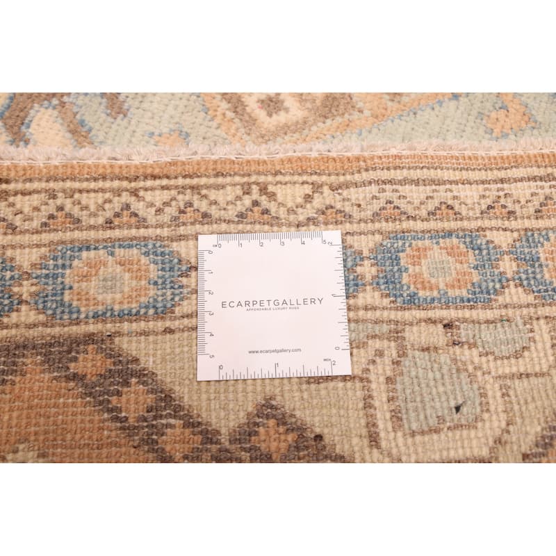 ECARPETGALLERY Hand-knotted Finest Ghazni Beige, Ivory Wool Rug - 9'10 x 14'0