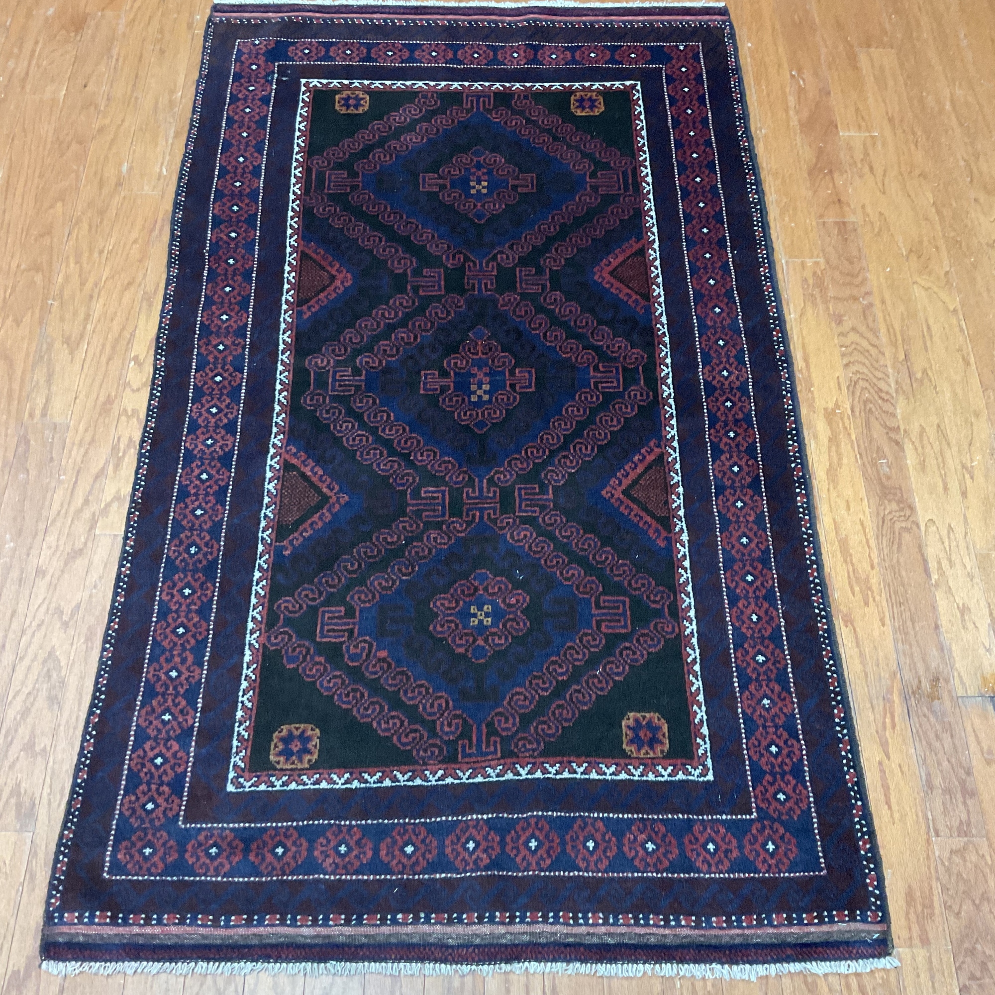 HERAT ORIENTAL Handmade Balouchi Wool Rug - 3'7" x 6'2"