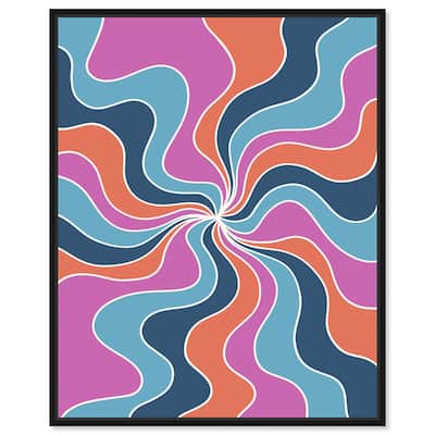 Carnaval Retro Curves Canvas by Art Remedy