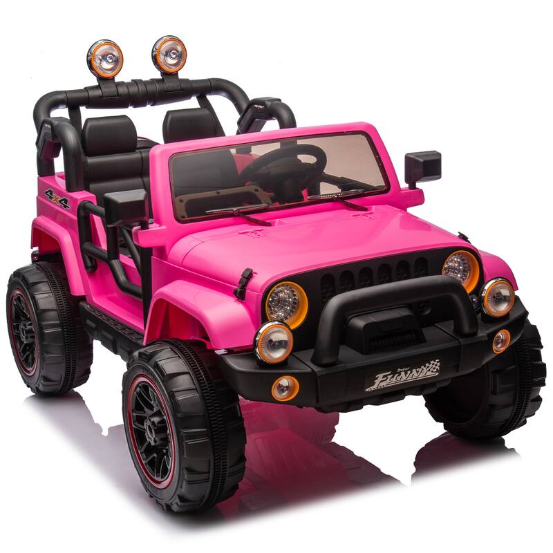 24V Kids Ride On Electric Car W/Parents Control,Seat width 20in,2WD,Rear suspension,Trunk storage,for Kids Aged 3-8