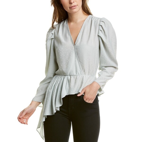 Wayf Drape Wrap Blouse. Opens flyout.