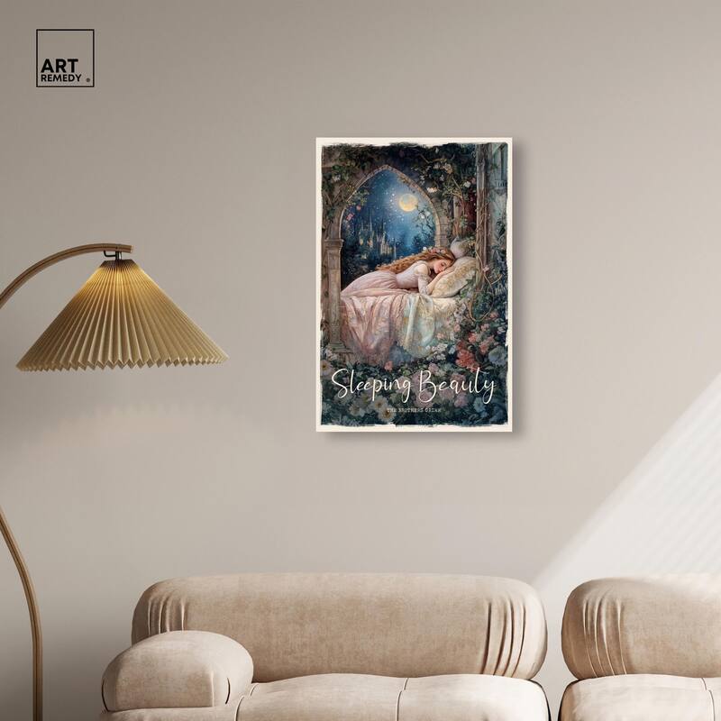 Classic Sleeping Beauty Canvas by Art Remedy, Gallery Wrapped