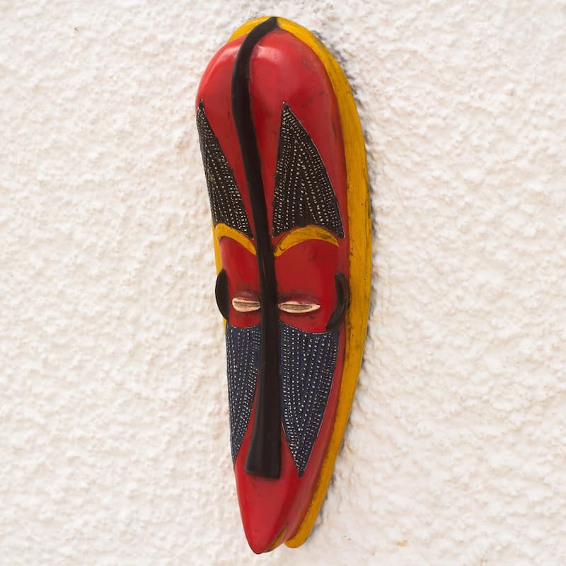 Novica Handmade Butsomekpoe African Wood Mask