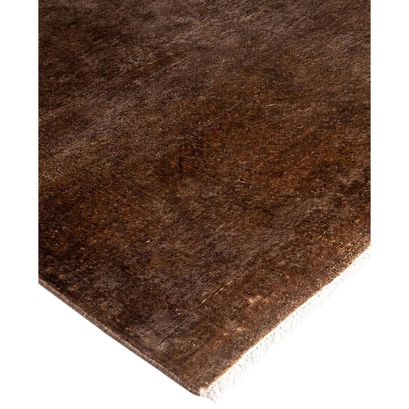 Overdyed One-of-a-Kind Hand-Knotted Area Rug - Brown - 2' 6" x 10' 0"