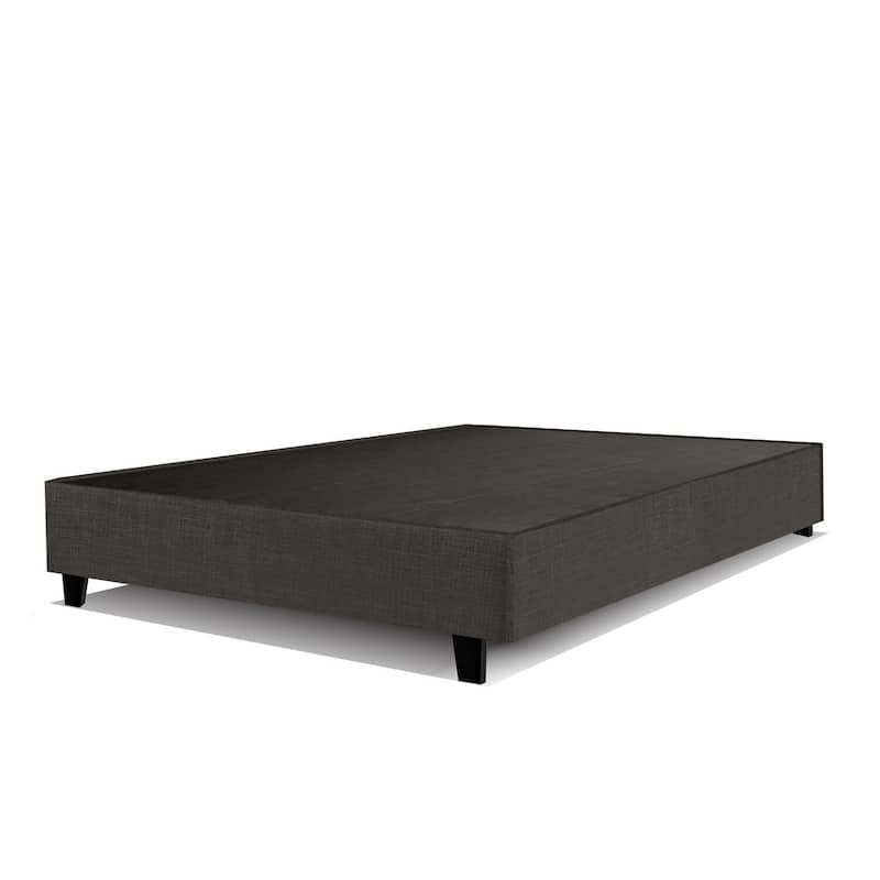 14-Inch Platform Bed Frame with 4-Inch Legs, Minimalist Upholstered Frame, Adjustable Bed Friendly