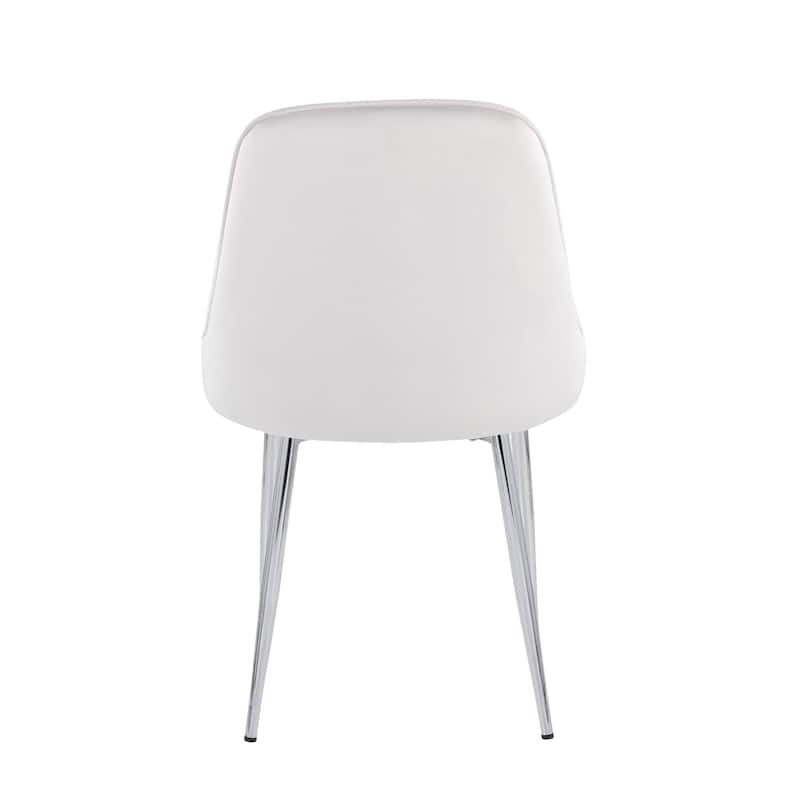 Silver Orchid Naldi Contemporary-Glam Velvet Dining Chair (Set of 2)