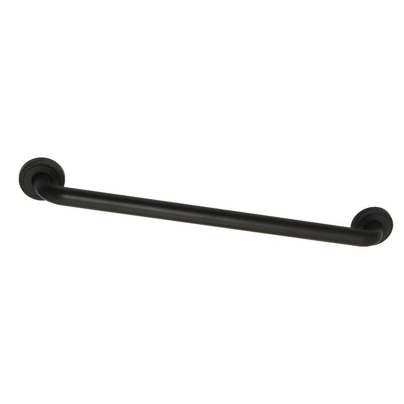 Kingston Brass Laurel 24-Inch x 1-1/4-Inch O.D Grab Bar - Matte Black