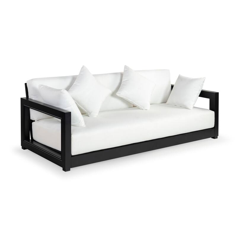 SAFAVIEH Couture Montford Brazilian Teak 3-Seat Bench - 77"W x 36"D x 27"H