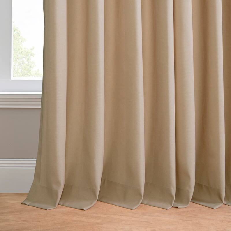 Exclusive Fabrics Villanova Solid Grommet Waterproof Light Filtering Outdoor and Indoor Curtains (1 Panel)