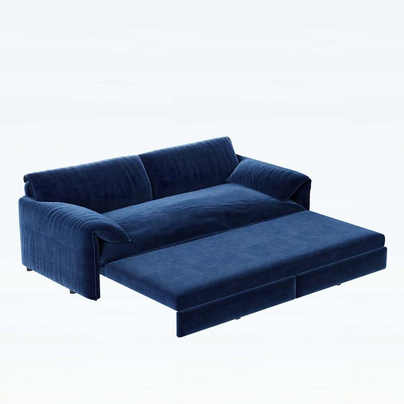 3-in-1 Convertible Sleeper with Side Storage,Multi-Functional Loveseat for Various Spaces