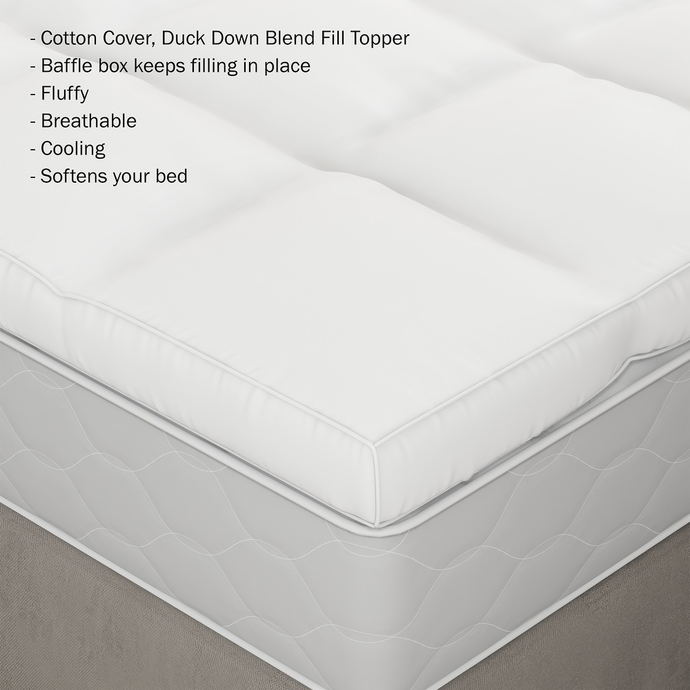 King Size Feather Mattress Pads and Toppers Bed Bath & Beyond