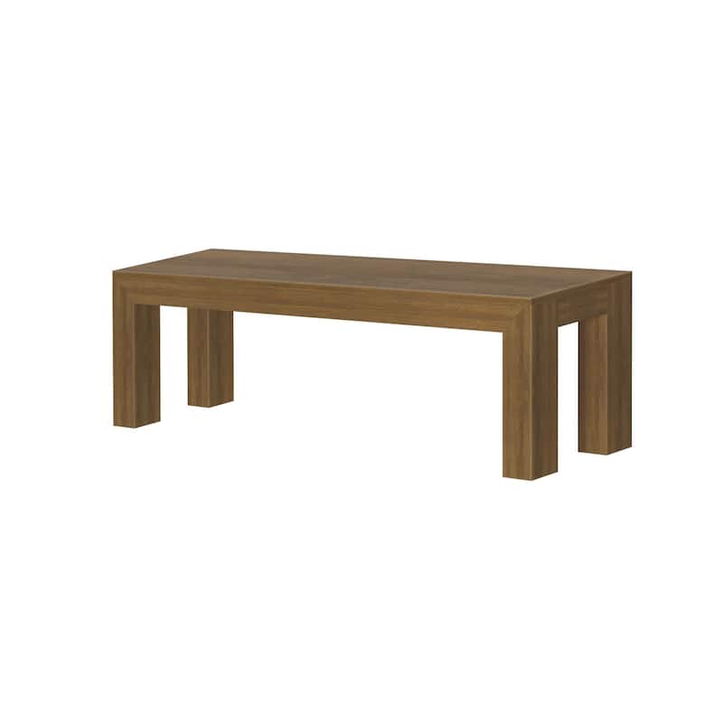 Plank and Beam Solid Wood Modern Dining Bench - 61"