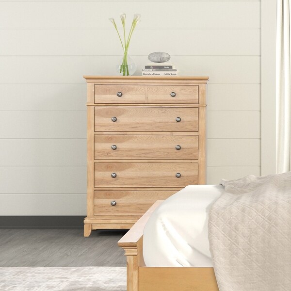 Oak 5 drawer chest discount