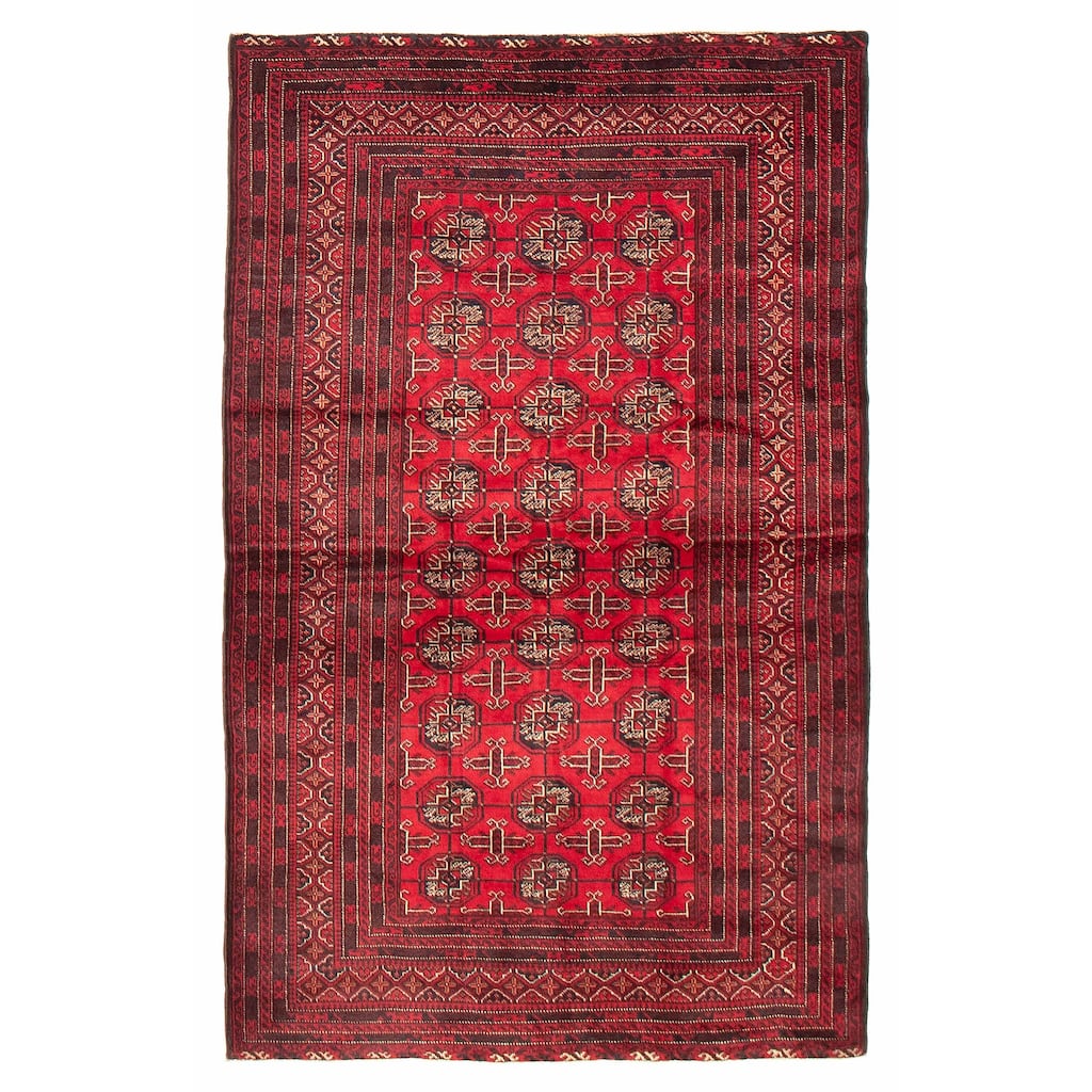 Teimani Red Rug 3'9" x 6'3" - 3'9 x 6'3