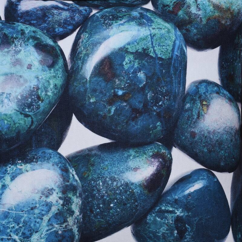 StyleCraft Norman Wyatt Home - Pebble Stone Print Pillow - Blue