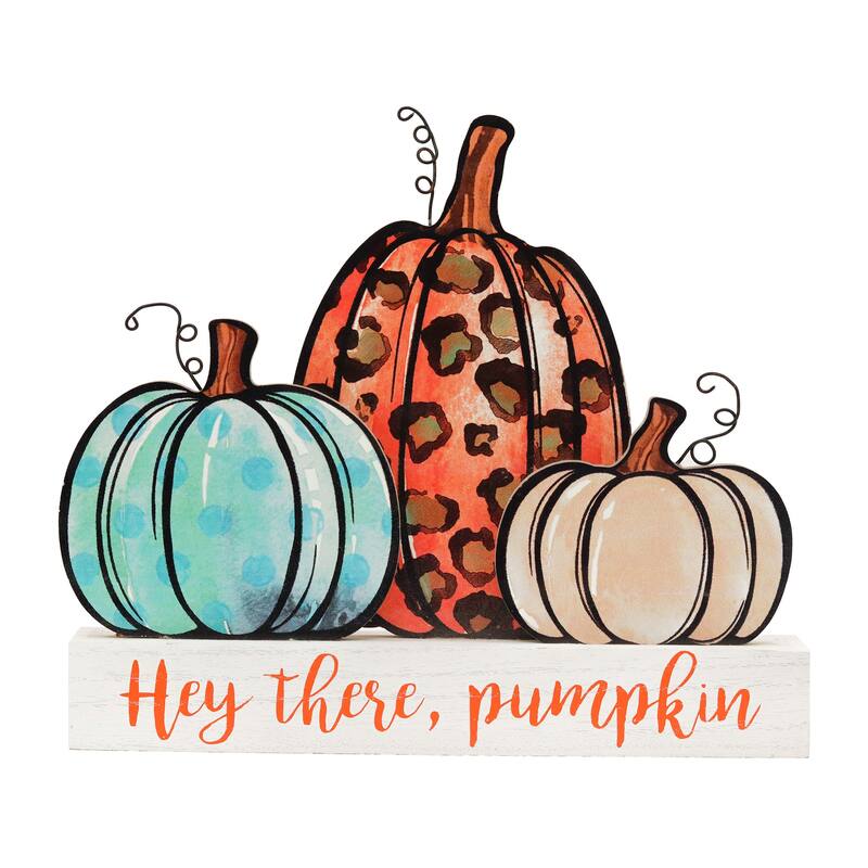 Hey There Pumpkin Farmhouse Decorative Holiday Party Decor