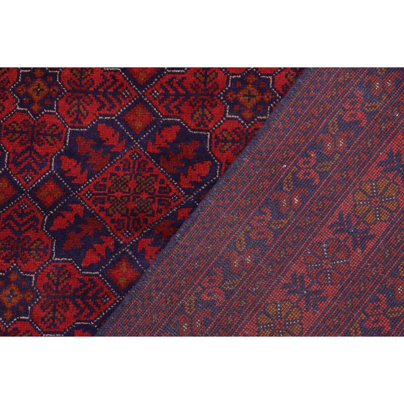 Tribal Biljik Khal Mohammadi Grant Red/Blue Rug - 5'8'' x 7'7''