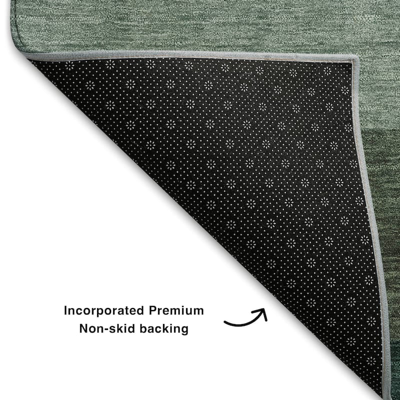 Premium Washable Super Soft Ombre Stripe Mayfield Rug