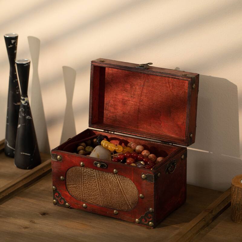 Decorative Wooden Index and Recipe Card Box Organizer with Dividers, Ideal for Bridal Showers and other Special Occasions