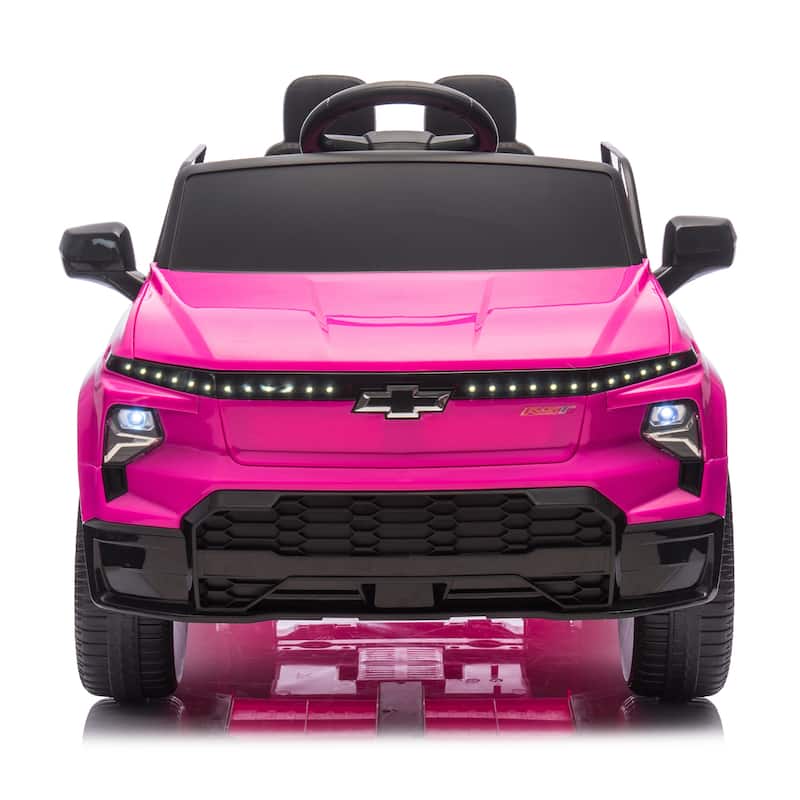 24V Kids Ride On Car W/Parents Control,Licensed Chevrolet Silverado,Four-Wheel Suspension,Speeds 2.49-3.73mph For Kids Aged 2-5