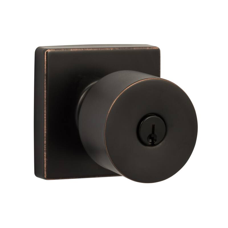 Sure-Loc BG107-SQ Bergen Single Cylinder Keyed Entry Door Knob Set - Vintage Bronze