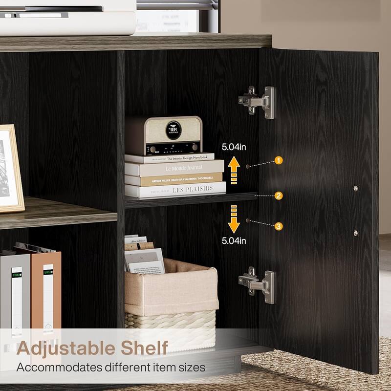 85.8" L-Shaped Executive Desk, Extra Large Office Desk with Drawers