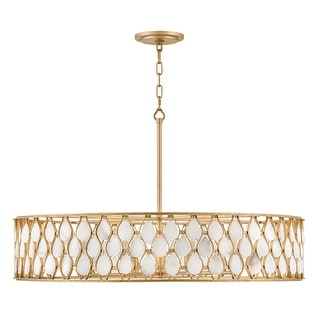 Fredrick Ramond FR41506 Estie 8 Light 38" Wide Drum Chandelier