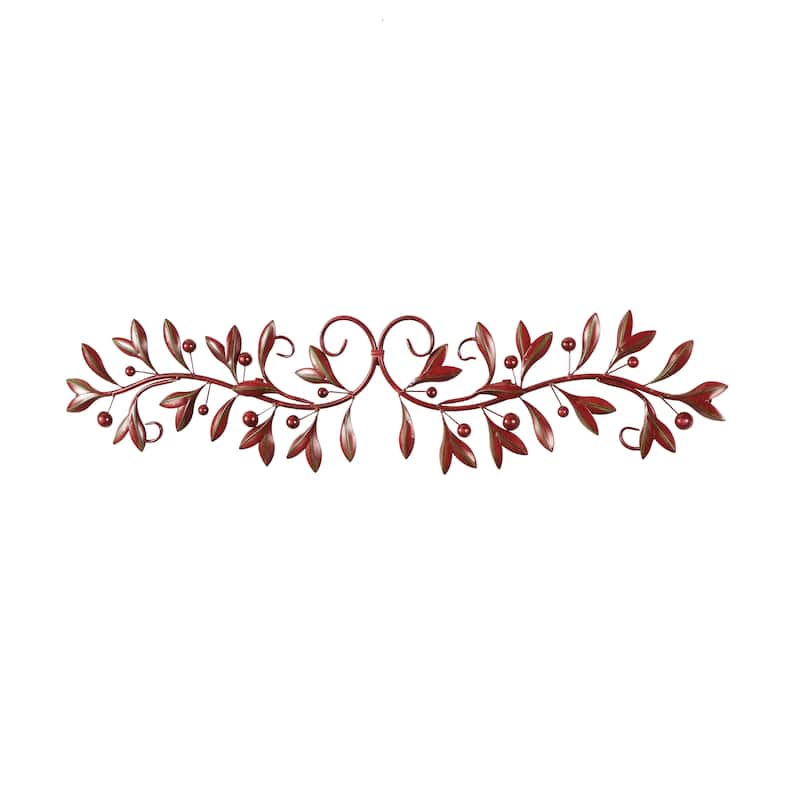 Green Iron Traditional Wall Decor Floral and botanical