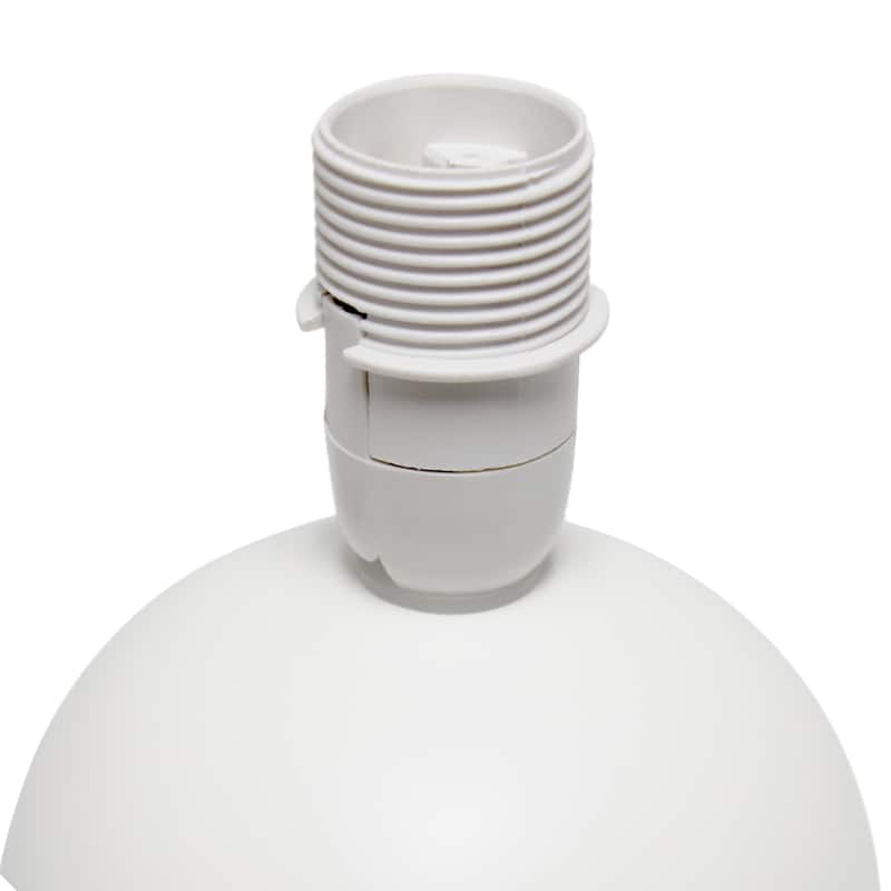 8.66" Petite Orb Lamp Two Pack Set w Matching Fabric Shade