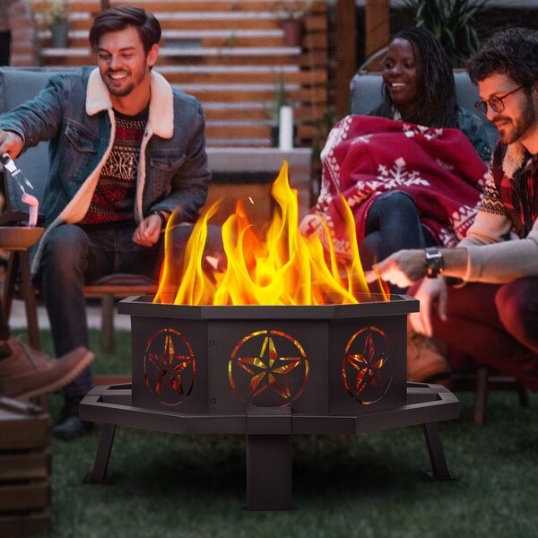d*7様 bonfire go outside x MMF コラボ　Foot T 35-Inch-Octagonal-Fire-Pit,