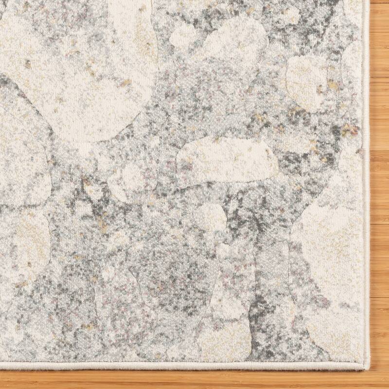 Gertmenian Blayne Polypropylene Modern Designer Geometric Floral Area Rug Collection