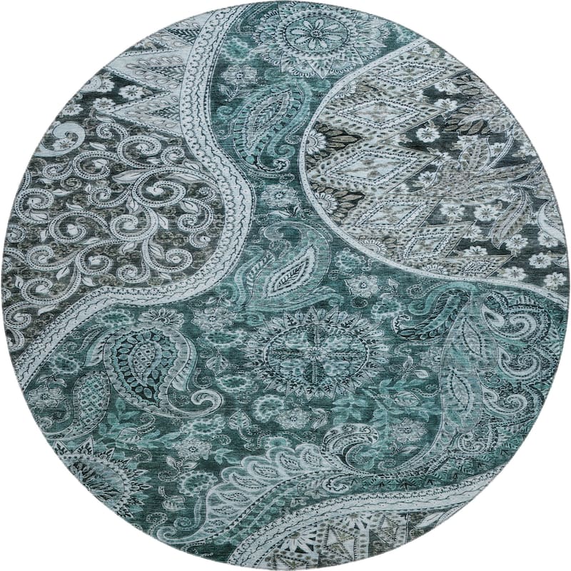 Premium Washable Super Soft Modern Paisley Mayfield Rug