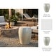 preview thumbnail 5 of 10, Garden Stool - Ceramic Minimalist Round - Ivory, 19"