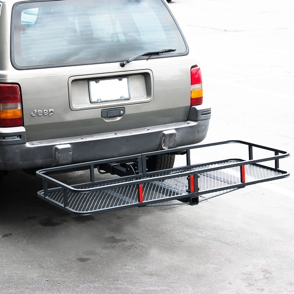 Arksen Folding Cargo Carrier Luggage Basket 2" Receiver Hitch 60" x 25" inch