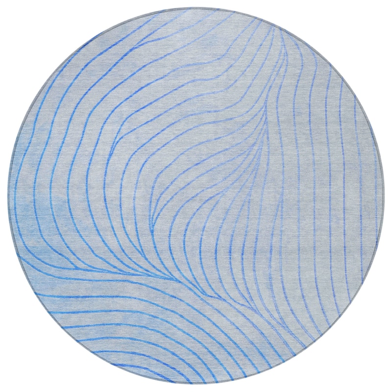 HomeRoots Abstract Transitional Rectangle Outdoor Rug