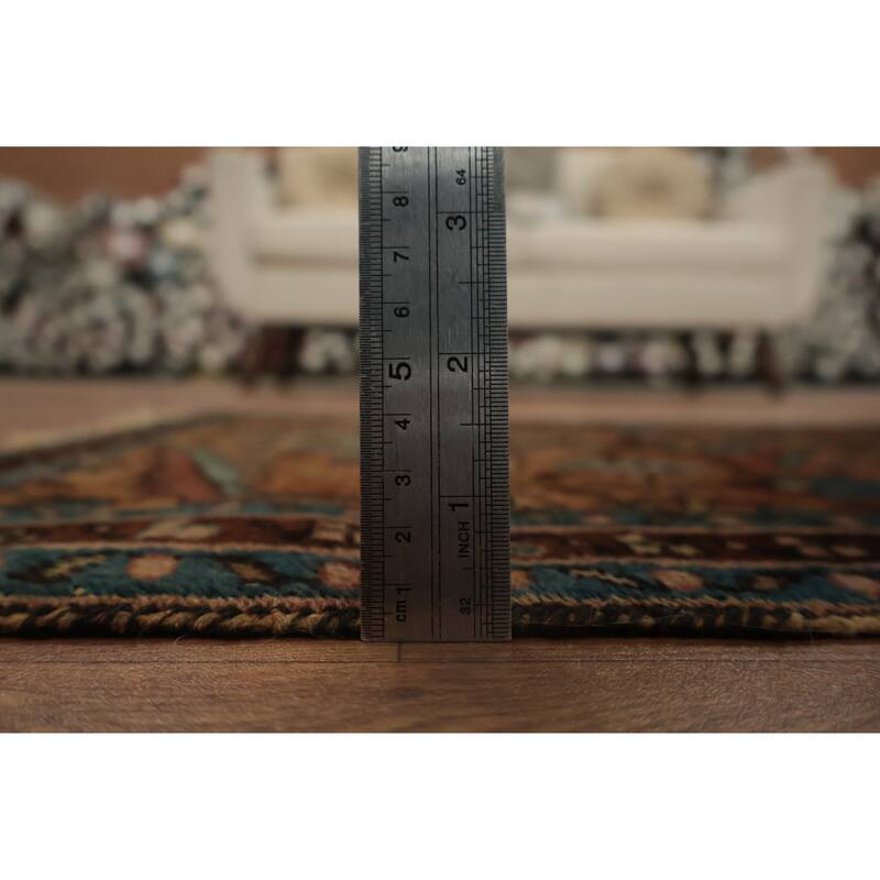 Hand Knotted Oriental 100% Wool Carpet Tribal Oranges & Rust Lilian Area Rug - 3' 0'' X 2' 0''